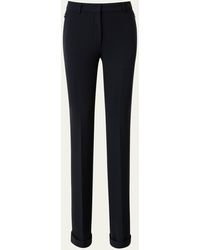 Akris - Marisa Wool Pants With Rolled Cuffs - Lyst