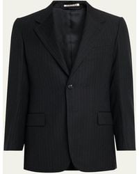 AURALEE - Wool Hairline Stripe Two-Button Sport Coat - Lyst