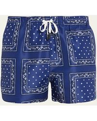 Jacquemus - Wave-print Fitted Swim Trunks - Lyst
