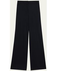 Theory - Terena Precision Ponte Cropped Wide-leg Pants - Lyst