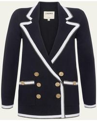L'Agence - Kenji Knit Boyfriend Blazer - Lyst
