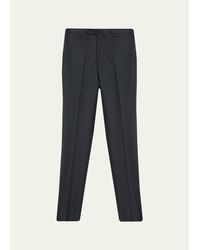 Incotex - Micro-Houndstooth Wool And Cashmere Trousers - Lyst