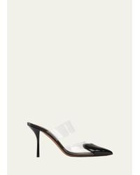 Alaïa - Coeur Clear Cap-Toe Mule Pumps - Lyst