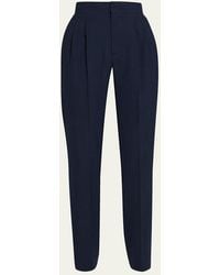 Loro Piana - Sam Breeze Wool Straight-Leg Trousers - Lyst