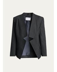 Givenchy - Reverse Lapel Wool Jacket - Lyst