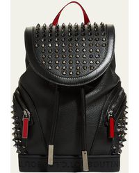 Christian Louboutin - Explorafunk Spiked Leather Backpack - Lyst
