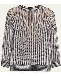 Max Mara - Regno Contrast Knit Sweater - Lyst