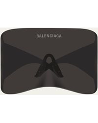 Balenciaga - Oversized Nylon Shield Sunglasses - Lyst