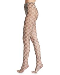 Gucci GG Supreme Tights - Brown