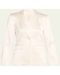 Cinq À Sept - Georgia Stripe Satin Blazer - Lyst