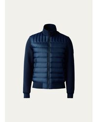 Mackage - Collin-R Down Mixed Media Bomber Jacket - Lyst
