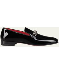 Christian Louboutin - Equiswing Patent Bit Loafers - Lyst