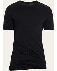 Rick Owens - Cotton Double-layer T-shirt - Lyst