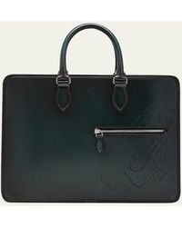 Berluti - Un Jour Scritto Leather Briefcase Bag - Lyst