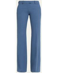 Michael Kors - Haylee Flare-Leg Stretch Wool Trousers - Lyst