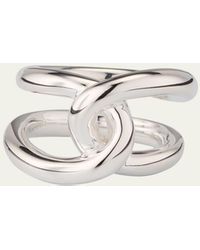 LIE STUDIO - The Agnes Sterling Silver Knot-tie Ring - Lyst