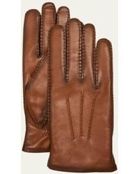 Agnelle - Patina Leather Gloves - Lyst