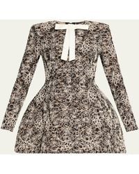 Bronx and Banco - Courtney Floral Lace Fit-&-Flare Mini Dress - Lyst