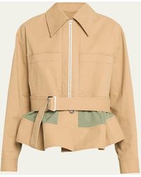3.1 Phillip Lim - Double-layered Belted Utility Jacket - Lyst