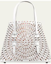 Alaïa - Mina 20 Tote Bag In Vienne Perforated Leather - Lyst