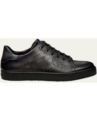 Berluti - Playtime Scritto Leather Low-top Sneakers - Lyst