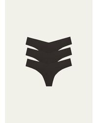 Commando - Classic Low-Rise Microfiber Thongs, Pack Of 3 - Lyst