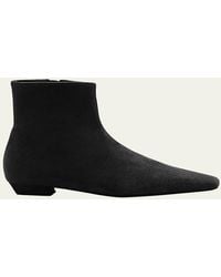Proenza Schouler - Trap Suede Zip Booties - Lyst