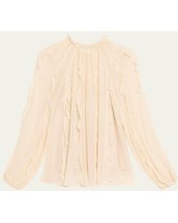 Zimmermann - Frill Billow Blouse - Lyst