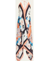VERANDAH - Floral-print Goa Handkerchief Dress - Lyst