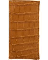 Abas - Matte Alligator Leather Bifold Coat Wallet - Lyst