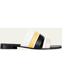 Pierre Hardy - Alpha Capri Colorblock Flat Slide Sandals - Lyst