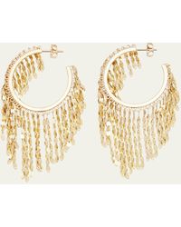 Lana Jewelry - 14k Blake Fringe Hoop Earrings - Lyst