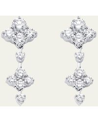 Sara Weinstock - 18k White Gold Dujour Diamond Dangle Earrings - Lyst