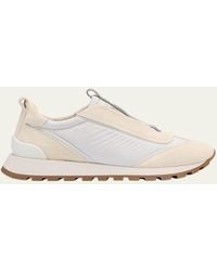 Brunello Cucinelli - Monili Laceless Trainer Sneakers - Lyst