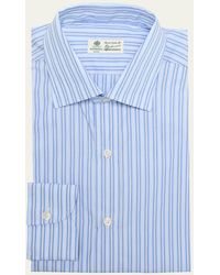 Luigi Borrelli Napoli - Cotton Multi-stripe Dress Shirt - Lyst