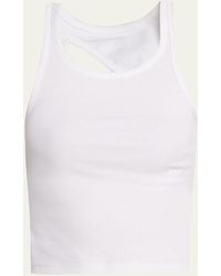 MM6 by Maison Martin Margiela - Cut-out Tank Top - Lyst
