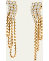 Jemma Wynne - 18k Yellow Gold Connexion Diamond Chain Drop Earrings - Lyst
