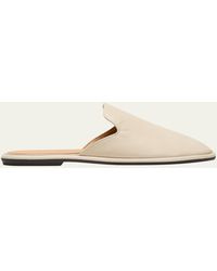 The Row - Roger Suede Slipper Mules - Lyst