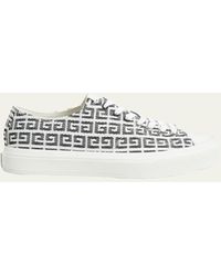 Givenchy - City Allover Logo Canvas Low-top Sneakers - Lyst