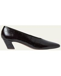 Loeffler Randall - 50Mm Neive Croc-Embossed Leather Pumps - Lyst