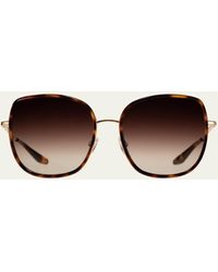 Barton Perreira - Vega Acetate & Titanium Butterfly Sunglasses - Lyst