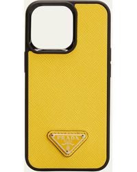 Prada - Saffiano Leather Iphone 13 Pro Phone Case - Lyst