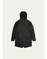 Rains - Long Snap-Front Jacket - Lyst