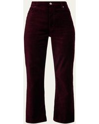 FRAME - Le Sleek Straight Velvet Jeans - Lyst