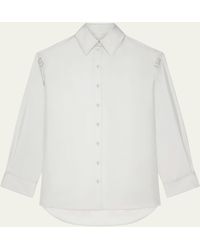 Givenchy - Silk Button Down Blouse With Crystal Rings - Lyst