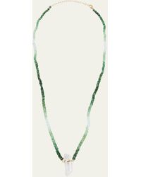 JIA JIA - Quartz Crystal And Ombre Emerald Bead Necklace - Lyst