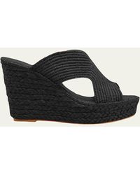 Carrie Forbes - Lina Cutout Slide Wedge Sandals - Lyst