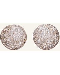 Pomellato - Sabbia Rose 18k Rose Gold Stud Earrings With Brown Diamonds - Lyst