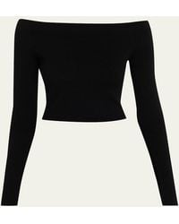 A.L.C. - Jo Off-The-Shoulder Crop Top - Lyst