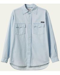 Miu Miu - Menswear Chambray Button Down Shirt - Lyst